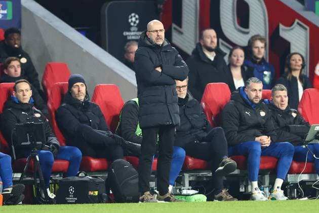EINDHOVEN, 19-02-2025, Philips Stadium, UEFA Champions League season 2024 25, match between PSV and Juventus, PSV trainer coach Peter Bosz PSV - Juventus  x27943264x Copyright: