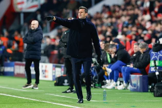 EINDHOVEN, 19-02-2025, Philips Stadium, UEFA Champions League season 2024 25, match between PSV and Juventus, Juventus trainer coach Thiago Motta PSV - Juventus  x27943401x Copyright: