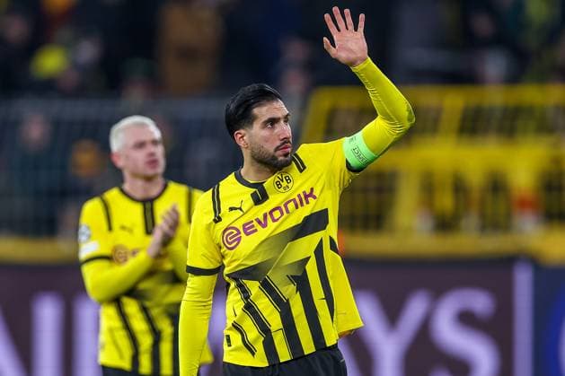 19 02 2025, Football, UEFA Champions League, Borussia Dortmund Sporting Lisbon, Signal Iduna Park, Knockout phase play offs, Season 2024 2025 Emre Can BVB 23 North Rhine-Westphalia Germany