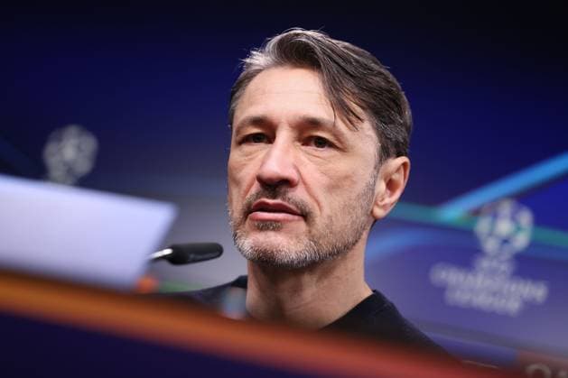 Dortmund on February 19, 2025 Uefa Champions League Knockout phase play offs, 2st leg Borussia Dortmund Sporting Clube de Portugal v l , Press conference with coach, coach Niko Kovac Borussia Dortmund , is satisfied Copyright: JoaquimxFerreira