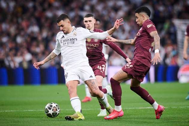 UEFA Champions League soccer match Real Madrid vs Manchester City at Santiago Bernabeu Stadium in Madrid, Spain 19 February 2025 Ceballos 900 Cordon Press  900 CordonxPress LOF - UEFA Champions League Real Madrid vs Manchester City