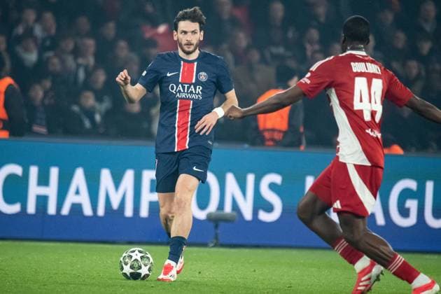 FOOTBALL : Paris SG vs Stade Brestois - Ligue des Champions - Barrage Retour - 19 02 2025 Khvicha Kvaratskhelia (Paris SG) ParisFrance  Copyright: xBaptistexAutissierx