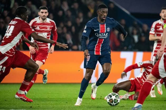 FOOTBALL : Paris SG vs Stade Brestois - Ligue des Champions - Barrage Retour - 19 02 2025 Ousmane Dembele (Paris SG) ParisFrance  Copyright: xBaptistexAutissierx