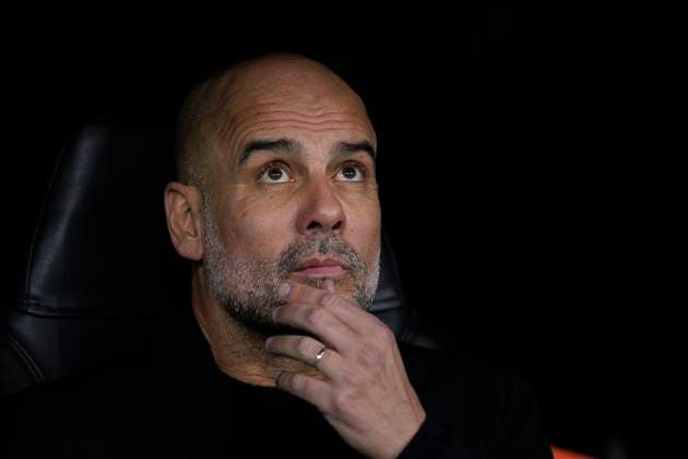 UEFA champions league - Real Madrid vs Manchester City MADRID, SPAIN - February 19: Manchester City coach Pep Guardila during the UEFA champions league 2024 25 match between Real Madrid and Manchester City at Santiago Bernabeu Stadium. (Photo by Guillermo Martinez) Madrid Santiago Bernabeu Stadium Spain Copyright: xGuillermoxMartinezx
