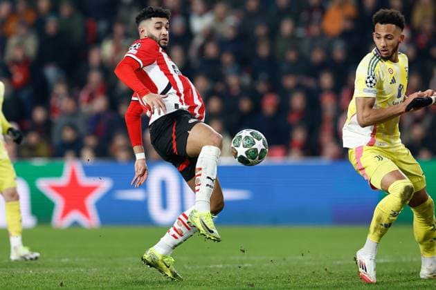 EINDHOVEN, 19-02-2025, Philips Stadium, UEFA Champions League season 2024 25, match between PSV and Juventus, PSV player Ismael Saibari PSV - Juventus  x27944216x Copyright: