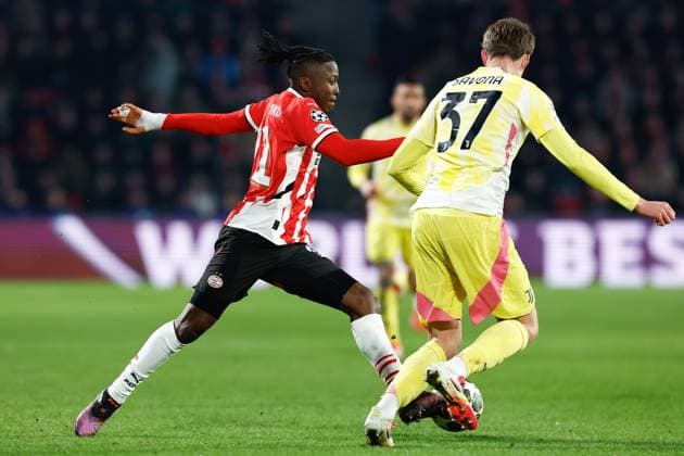 EINDHOVEN, 19-02-2025, Philips Stadium, UEFA Champions League season 2024 25, match between PSV and Juventus, PSV player Johan Bakayoko PSV - Juventus  x27944826x Copyright: