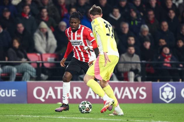 EINDHOVEN, 19-02-2025, Philips Stadium, UEFA Champions League season 2024 25, match between PSV and Juventus, PSV player Johan Bakayoko PSV - Juventus  x27944861x Copyright: