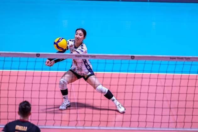 Yurika Bamba (SC Potsdam) during Roma Volley vs SC Potsdam, Women s Volleyball Challenge Cup match in Rome, Italy, February 19 2025  Copyright: xLuigixMariani IPAxSportx xipa-agency.netx xx IPA_54302705 IPA_Agency_IPA54302705