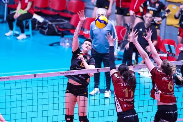 Giulia Melli (Roma Volley) during Roma Volley vs SC Potsdam, Women s Volleyball Challenge Cup match in Rome, Italy, February 19 2025  Copyright: xLuigixMariani IPAxSportx xipa-agency.netx xx IPA_54302721 IPA_Agency_IPA54302721
