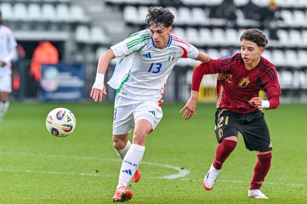 Football, U16, Test match, Belgium - Italy