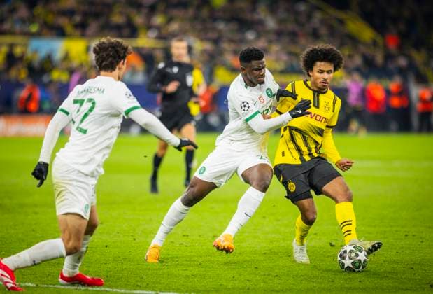 Dortmund, Germany 19th Feb 2025 Ousmane Diomande SP Karim Adeyemi BvB Borussia Dortmund Sporting Lisbon Borussia Dortmund Sporting Lisbon 19 02 2025