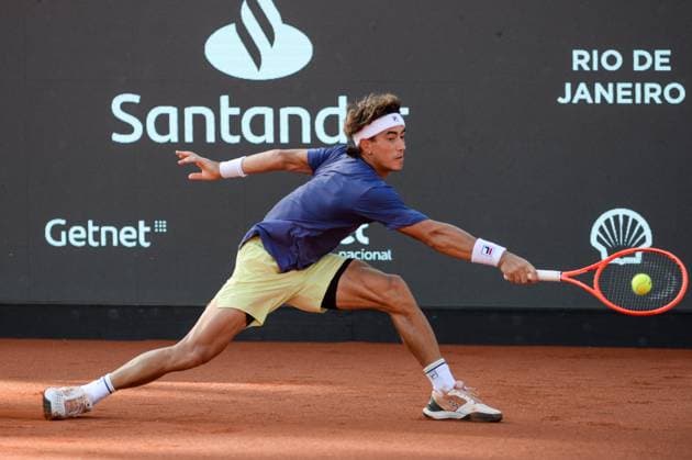Rio open, etapa do ATP, Tennis Herren world tour 500 Rio de janeiro (rj), 02 19 2025 - atp-rio - francisco comesana during the rio open, a stage of the atp world tour 500, which takes place at the brazilian jockey club in gavea, south zone of rio de janeiro, this wednesday, 19th. (photo: clever felix ldg news) (Foto: Clever Felix Thenews2 imago images) SPO  Copyright: xCleverxFelixx