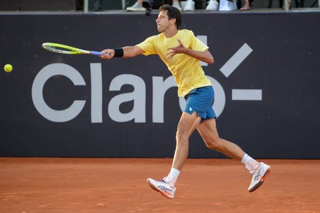 Rio open, etapa do ATP, Tennis Herren world tour 500 Rio de janeiro (rj), 02 19 2025 - rio open atp 500 rj - marcelo melo during the rio open, a stage of the atp world tour 500, which takes place at the brazilian jockey club in gavea, south zone of rio de janeiro, this wednesday, february 19, 2025. (Foto: Clever Felix Thenews2 imago images) SPO  Copyright: xCleverxFelixx