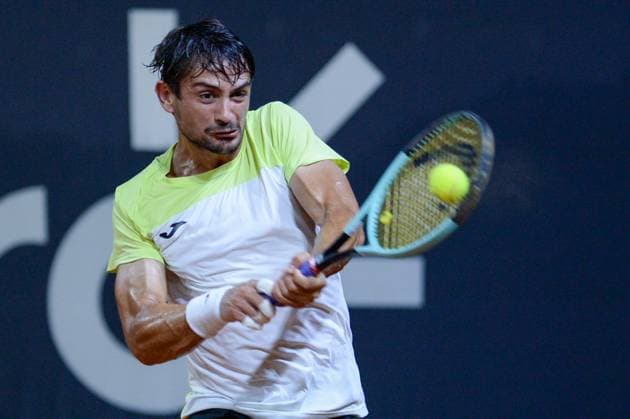 Rio open, etapa do ATP, Tennis Herren world tour 500 Rio de janeiro (rj), 02 19 2025 - rio open atp 500 rj - mariano navone during the rio open, a stage of the atp world tour 500, which takes place at the brazilian jockey club in gavea, south zone of rio de janeiro, this wednesday, february 19, 2025. (Foto: Clever Felix Thenews2 imago images) SPO  Copyright: xCleverxFelixx