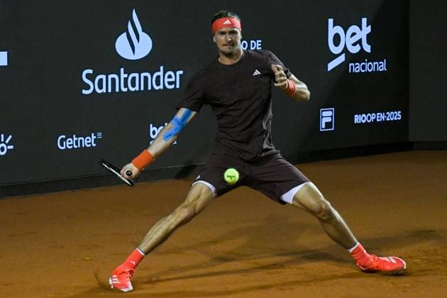 Rio open, etapa do ATP, Tennis Herren world tour 500 Rio de janeiro (rj), 02 19 2025 - rio open atp 500 rj - alexander zverev during the rio open, a stage of the atp world tour 500, which takes place at the brazilian jockey club in gavea, south zone of rio de janeiro, this wednesday, february 19, 2025. (Foto: Clever Felix Thenews2 imago images) SPO  Copyright: xCleverxFelixx