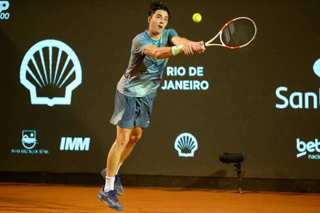 Rio open, etapa do ATP, Tennis Herren world tour 500 Rio de janeiro (rj), 02 19 2025 - rio open atp 500 rj - alexander shevchenko during the rio open, a stage of the atp world tour 500, which takes place at the brazilian jockey club in gavea, south zone of rio de janeiro, this wednesday, february 19, 2025. (Foto: Clever Felix Thenews2 imago images) SPO  Copyright: xCleverxFelixx