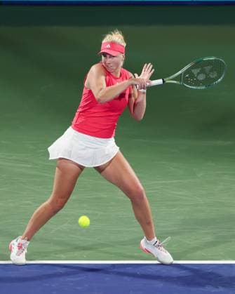 Clara Tauson DEN , Dubai Duty Free Tennis Championships, Dubai, U A E Copyright: xJuergenxHasenkopfx