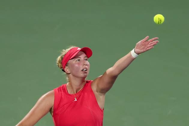 Clara Tauson DEN , Dubai Duty Free Tennis Championships, Dubai, U A E Copyright: xJuergenxHasenkopfx