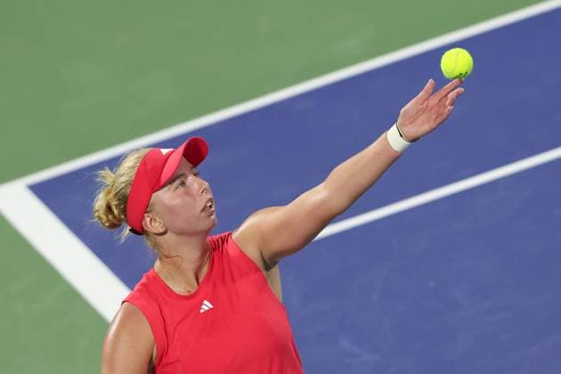 Clara Tauson DEN , Dubai Duty Free Tennis Championships, Dubai, U A E Copyright: xJuergenxHasenkopfx