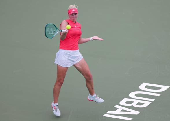 Clara Tauson DEN , Dubai Duty Free Tennis Championships, Dubai, U A E Copyright: xJuergenxHasenkopfx