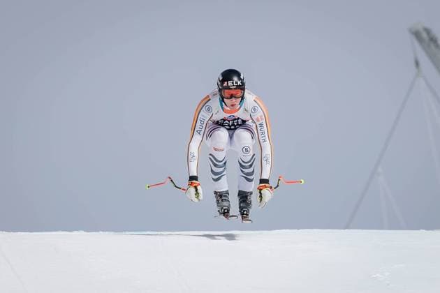 Sport Themen der Woche KW08 Sport Bilder des Tages ALPINE SKIING - FIS WC Crans Montana CRANS MONTANA,SWITZERLAND,20.FEB.25 - ALPINE SKIING - FIS World Cup, downhill training, men. Image shows Luis Vogt (GER).  GEPAxpictures xMatthiasxTrinkl