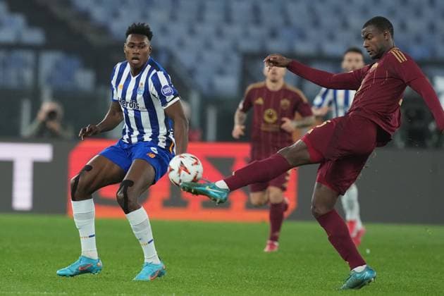 Roma& x2019;s Evan Ndicka during the UEFA Europa League between Roma and Porto at the Olympic Stadium in Rome, Italy - Thursday 20 February 2025 - Soccer  Copyright: xAlfredoxFalcone LaPressex