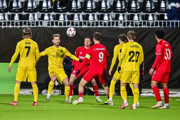 BODO, Aspmyra stadium, 20-02-2025 , season 2024 2025 , Europa League during the match Bodo Glimt - Twente. Bodo Glimt player Ole Didrik Blomberg . Bodo Glimt - Twente  x27954259x Copyright: