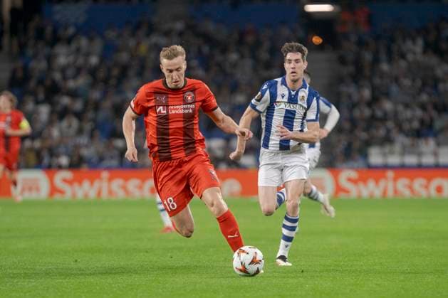 UEFA Europa League Europa League 2024 25 League Knockout phase play-offs 2nd leg match between Real Sociedad and Midtjylland at Reale Arena. Donostia - San Sebastian. (Basque Country). February 20, 2025. (Gari Garaialde Bostok Photo) Donostia - San Sebastian Gipuzkoa Spain Editorial Use Only  Copyright: xGarikoitzxGaraialdex xBostokxPhotox Bostok Photo GarixGaraialdex GG2502200077