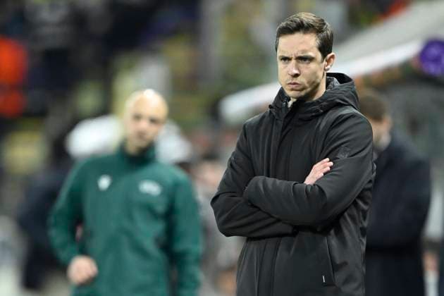 RSC Anderlecht v Fenerbahce - UEFA Europa League ANDERLECHT, BELGIUM - FEBRUARY 20 : Hubert David head coach of RSC Anderlecht during the UEFA Europa League 2024 25 knockout phase play-off match second leg between RSC Anderlecht and Fenerbahce on February 20, 2025 in Anderlecht, Belgium, 20 02 2025 Anderlecht Belgium  Copyright: xNicoxVereeckenx