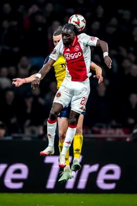 AFC Ajax Amsterdam forwarder Bertrand Traore during the match Ajax Union SG at the Johan Cruijff ArenA for the UEFA Europa League Knockout phase play offs 2nd leg season 2024 2025 in AMSTERDAM, Netherlands on 20 february 2025, photo by Marcel van Dorst EYE4images DeFodi Images