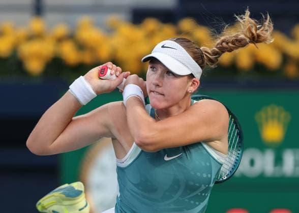 Sport Themen der Woche KW08 Sport Bilder des Tages Mirra Andreeva, Dubai Duty Free Tennis Championships, Dubai, U.A.E. *** Mirra Andreeva, Dubai Duty Free Tennis Championships, Dubai, U A E Copyright: xJuergenxHasenkopfx