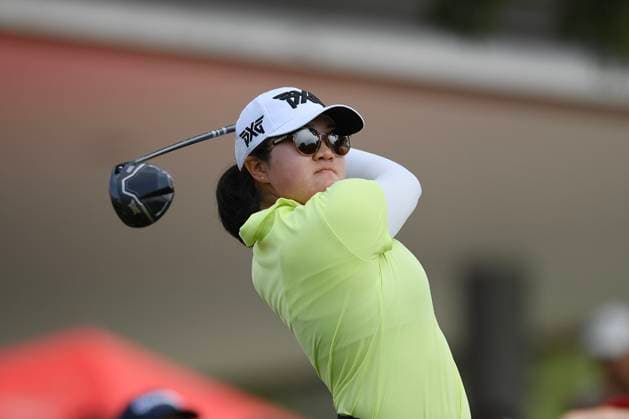 LPGA, Golf Damen Thailand 2025 Auston Kim of USA. is playing her tee shot during the Round 3 of the Honda LPGA Thailand 2025 at Siam Country Club Old Course on February 22, 2025 in Pattaya, Chonburi, Thailand. Pattaya Chonburi Thailand  Copyright: xVachiraxVachirax originalFilename:kalong-lpgathai250222_npuiW.jpg