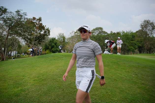 LPGA, Golf Damen Thailand 2025 Akie Iwai of Japan as she walk along the fairway during the Round 3 of the Honda LPGA Thailand 2025 at Siam Country Club Old Course on February 22, 2025 in Pattaya, Chonburi, Thailand. Pattaya Chonburi Thailand  Copyright: xVachiraxVachirax originalFilename:kalong-lpgathai250222_npcTv.jpg