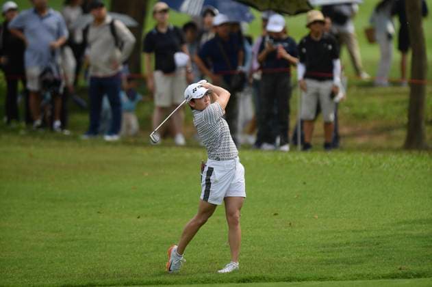 LPGA, Golf Damen Thailand 2025 Akie Iwai of Japan is playing her approach shot during the Round 3 of the Honda LPGA Thailand 2025 at Siam Country Club Old Course on February 22, 2025 in Pattaya, Chonburi, Thailand. Pattaya Chonburi Thailand  Copyright: xVachiraxVachirax originalFilename:kalong-lpgathai250222_npzFb.jpg