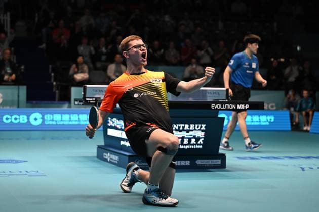 Bilder des Jahres 2025, Sport 02 Februar Sport Themen der Woche KW08 Sport Bilder des Tages 22.02.2025, Montreux, CCB Europe Top16 Cup, Lebrun Alexis (France) is delighted with his victory. Montreux Salle Omnisports du Pierrier Waadt Switzerland *** 22 02 2025, Montreux, CCB Europe Top16 Cup, Lebrun Alexis France is delighted with his victory Montreux Salle Omnisports du Pierrier Waadt Switzerland Copyright: xJustPictures.ch ManuelxWinterbergerx jp-de-MaWi-MWI_4365