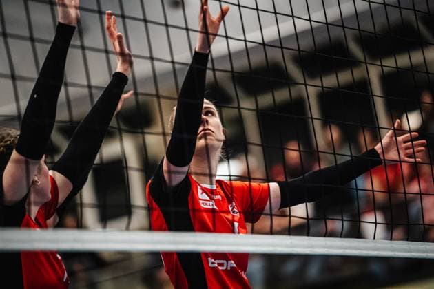Volleyball Women Season 2024 2025 2 Volleyball Bundesliga Women Pro ETV Hamburg vs Allbau Volleys Essen 22 02 2025 Alexa Sophie Thaden 15, ETV Hamburg Hamburg Lokstedter Steindamm 52 Hamburg Germany