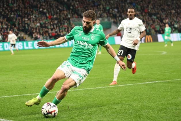 Ligue 1 : Saint-Etienne vs Angers Thierry LARRET MAXPPP. Football. Ligue 1 Mc Donald s. Association Sportive Saint-Etienne vs Angers. Stade Geoffroy Guichard, Saint-Etienne (42) le 22 fevrier 2025. Zurilo DAVITASHVILI (ASSE) SAINT-ETIENNE (42) STADE STADE GEOFRROY-GUICHARD LOIRE AUVERGNE RHONE-ALPES FRANCE  Copyright: xThierryxLARRET MAXPPPxThierryxLARRETx TL_20250222_0018 0804637785st