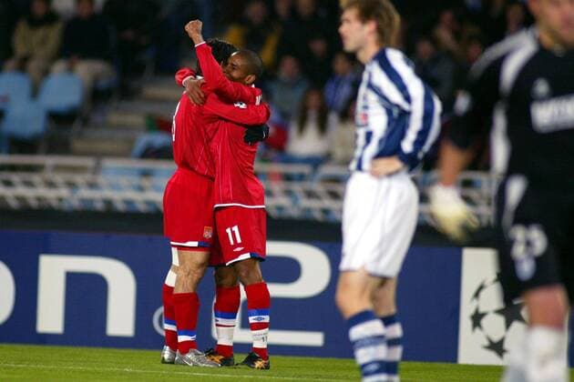 Football, Champions League, Real Sociedad San Sebastian - Olympique Lyonnais 0:1