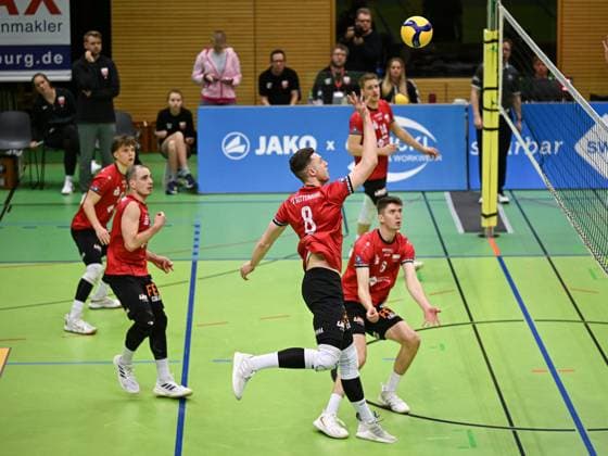 Volleyball 2 Bundesliga season 2024 2025 22 02 2024 TV Rottenburg SV Schwaig Niklas Lichtenauer Mitte, TV Rottenburg