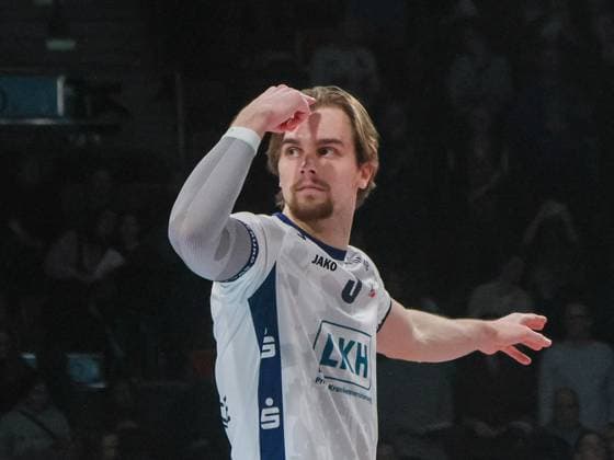 Lueneburgs 3 WRIGHT Volleyball Bundesliga, Herrsching Lueneburg Volleyball Bundesliga, WWK Volleys Herrsching SVG Lüneburg 0 3, main round, season 2024 2025, on 22 02 2025 in Muenchen, B M W P A R K, Germany Source Copyright Credit Oryk HAIST xVOLLEYBALL-HERRSCHING-LUENEBURGx