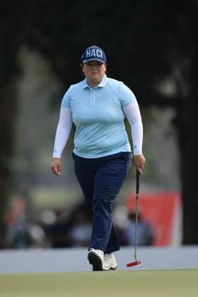 LPGA, Golf Damen Thailand 2025 Angel Yin of the USA looks on during round 4 of the Honda LPGA Thailand 2025 at Siam Country Club Old Course in Pattaya, Chonburi, Thailand, on February 23, 2025. Pattaya Chonburi Thailand  Copyright: xVachiraxVachirax originalFilename:kalong-lpgathai250223_npKjl.jpg