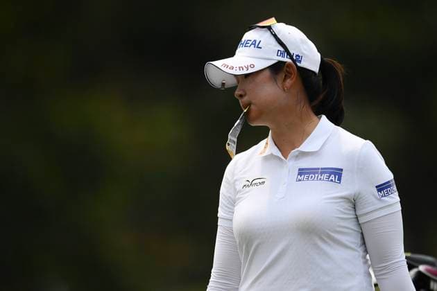 LPGA, Golf Damen Thailand 2025 A Lim Kim of South Korea looks on during round 4 of the Honda LPGA Thailand 2025 at Siam Country Club Old Course in Pattaya, Chonburi, Thailand, on February 23, 2025. Pattaya Chonburi Thailand  Copyright: xVachiraxVachirax originalFilename:kalong-lpgathai250223_np6HW.jpg