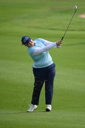 LPGA, Golf Damen Thailand 2025 Angel Yin of the USA plays her approach shot during round 4 of the Honda LPGA Thailand 2025 at Siam Country Club Old Course on February 23, 2025, in Pattaya, Chonburi, Thailand. Pattaya Chonburi Thailand  Copyright: xVachiraxVachirax originalFilename:kalong-lpgathai250223_npzhN.jpg