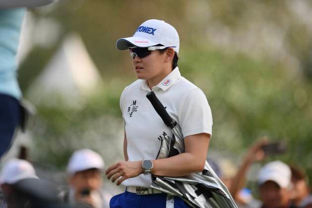 LPGA, Golf Damen Thailand 2025 Akie Iwai of Japan looks on during round 4 of the Honda LPGA Thailand 2025 at Siam Country Club Old Course in Pattaya, Chonburi, Thailand, on February 23, 2025. Pattaya Chonburi Thailand  Copyright: xVachiraxVachirax originalFilename:kalong-lpgathai250223_npsru.jpg