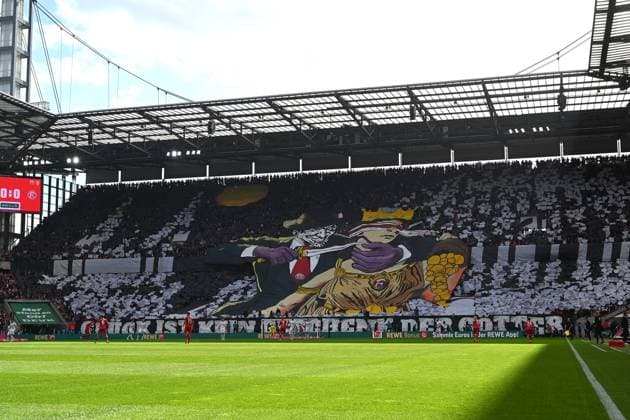 Fans 1 FC Köln doing a choreography during the 2 Bundesliga match between 1 FC Köln and Fortuna Düsseldorf at RheinEnergieStadion on February 23, 2025 in Cologne, Germany Photo by Ralf Treese DeFodi Images Fans 1 FC Köln doing a choreography during the 2 Bundesliga match between 1 FC Köln and Fortuna Düsseldorf at RheinEnergieStadion on February 23, 2025 in Cologne, Germany Photo by Ralf Treese DeFodi Images DFB DFL REGULATIONS PROHIBIT ANY USE OF PHOTOGRAPHS AS IMAGE SEQUENCES AND OR QUASI VIDEO Photo by Ralf Treese DeFodi Images