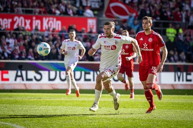 2 Soccer Bundesliga 1 FC Köln Fortuna Düsseldorf, 23 02 2025 Imad Rondic 1 FC Köln, 27 Köln, 23 02 2025 1 FC Köln Fortuna Düsseldorf 23 Matchday of the 2 Soccer Bundesliga , 1 FC Köln Fortuna Düsseldorf at the Rhein Energie Stadion in Cologne DFL REGULATIONS PROHIBIT ANY USE OF PHOTOGRAPHS AS IMAGE SEQUENCES AND OR QUASI VIDEO Copyright: xBEAUTIFULxSPORTS LeahxKohringx