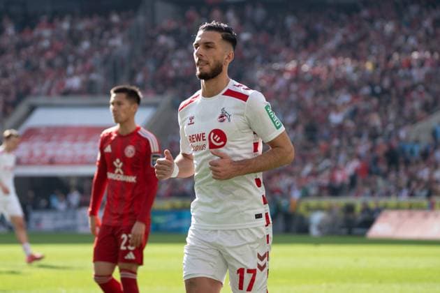 Leart Pacarada 1 FC Koeln, 17 1 FC Koeln vs Fortuna Duesseldorf, Football, 2 Bundesliga, Matchday 23, Season 2024 2025, 23 02 2025 1 FC Koeln vs Fortuna Duesseldorf, Football, 2 Bundesliga, Matchday 23, Season 2024 2025, 23 02 2025 Koeln Copyright: xEibner-Pressefoto JustinxDerondex EP_JDU