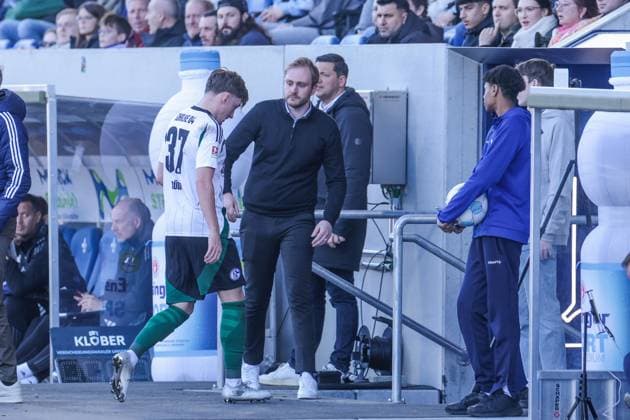 23 02 2025, Football, Season 2024 2025, 2 Bundesliga, Matchday 23, SV Darmstadt 98 FC Schalke 04, Max Grüger FC Schalke 04 Darmstadt Böllenfalltor Hessen Germany xRHR PHOTO YYx Copyright: RHR-FOTOx RHR-FOTO YY