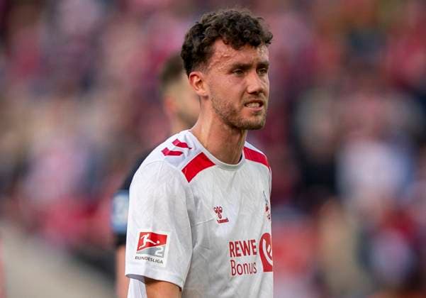 Luca Waldschmidt 1 FC Koeln, 9 1 FC Köln Fortuna Düsseldorf, 23 02 2025 Football, 2 Bundesliga, RheinEnergieStadion Köln DFL regulations prohibit any use of photographs as image sequences and or quasi video Copyright: HMBxMedia xMarcoxBader