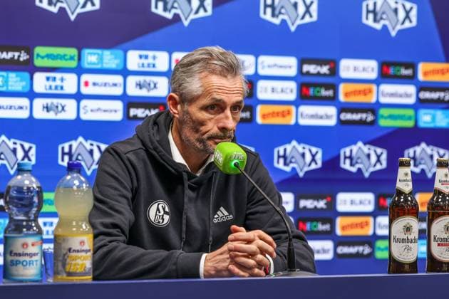 23 02 2025, Football, Season 2024 2025, 2 Bundesliga, Matchday 23, SV Darmstadt 98 FC Schalke 04, Head coach Kees van Wonderen FC Schalke 04 Darmstadt Böllenfalltor Hessen Germany xRHR PHOTO YYx Copyright: RHR-FOTOx RHR-FOTO YY